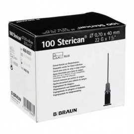 Aguja Sterican 22G x 1 1/2" (ø 0.7) x40mm.