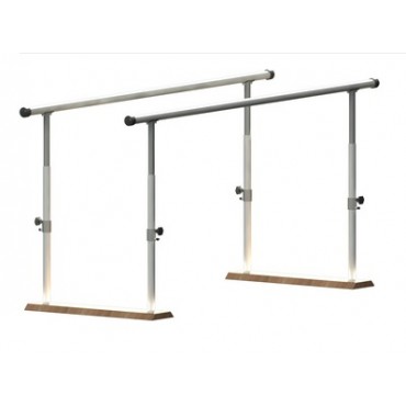 Paralela Plegable Regulable En Altura 3m. Base Madera